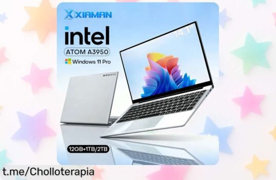Portátil Xiaman de 14” con Windows 11 Pro, ¡ofertón increíble! Solo hoy lleva un SSD gigante y 12 GB de RAM, haz tu compra antes que se agoten. Tu productividad no espera.