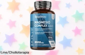 Potente Magnesio Complex de 1700mg: energía al instante con 4 tipos de magnesio en cada cápsula vegana, ¡no te pierdas este ofertón para sentirte increíble hoy mismo!