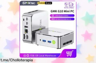 Potente Mini PC GMKtec G10 con Ryzen 5 para múltiples pantallas 4K a un precio tirado que no puedes dejar escapar, ¡haz tu oficina más eficiente y disfruta la tecnología hoy mismo!