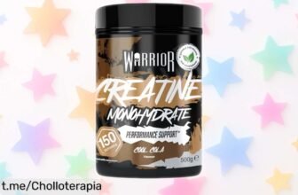 Potente creatina monohidrato Warrior 500 g alucinante, mezcla rápida sin grumos: ¡aprovecha este chollo y potencia tus entrenos como nunca antes!