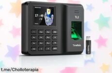 Potente máquina de fichar TimeRalo Control Horario a precio rebajado, controla los horarios sin complicaciones y cuida tu tranquilidad ¡No dejes escapar esta oportunidad única!