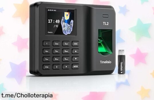 Potente máquina de fichar TimeRalo Control Horario a precio rebajado, controla los horarios sin complicaciones y cuida tu tranquilidad ¡No dejes escapar esta oportunidad única!