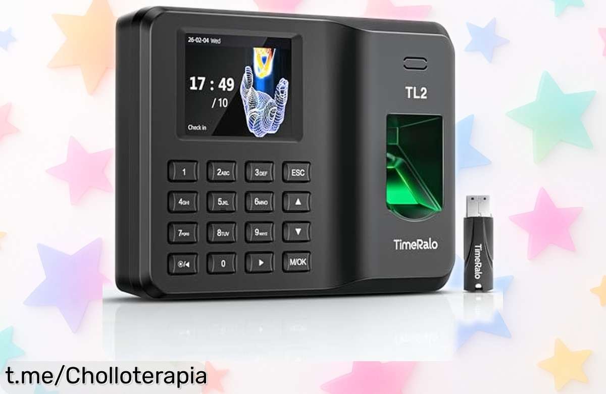 Potente máquina de fichar TimeRalo Control Horario a precio rebajado, controla los horarios sin complicaciones y cuida tu tranquilidad ¡No dejes escapar esta oportunidad única!