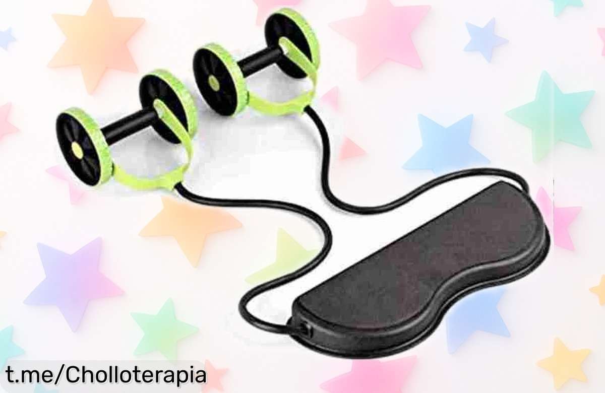Potente rueda abdominal Revoklackflex Klack, ¡preparada para llevar tu fuerza al siguiente nivel! No dejes escapar este kit completo a precio loco, mejora tu entrenamiento hoy mismo.