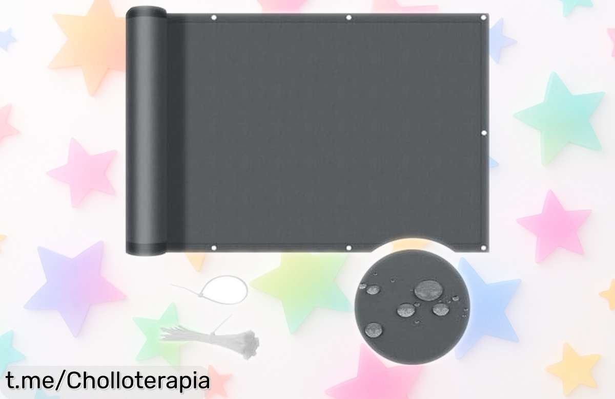 Protege tu privacidad con la malla para balcón Cool Area, el ofertón resistente que no puedes dejar pasar, ¡hazte con ella antes de que se agote!