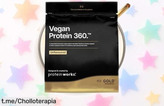 Proteína vegana Protein Works 360 Gold de 1 kg a precio regalado, músculo y energía por bandeja: ¡no te quedes sin el tuyo y siente la diferencia en cada sorbo!
