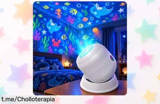 Proyector led rotatorio HuaMuDM 360° a precio loco: transforma cualquier noche en una fiesta de luz y color ¡No te lo pierdas, la diversión está asegurada!