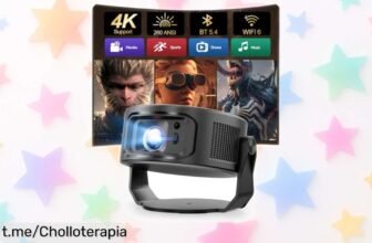 Proyector portátil Magcubic Android 14 a un precio loco: ¡disfruta de imágenes 4K/8K y sonido potente donde quieras! No dejes pasar este chollo único que cambiará tus momentos juntos.