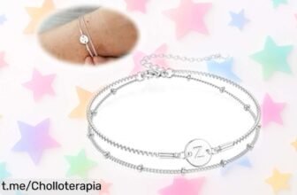 Pulsera ajustable BodyBonita de doble capa con letras personalizables, elegancia al mejor precio y sorpresa que no podrás dejar escapar.