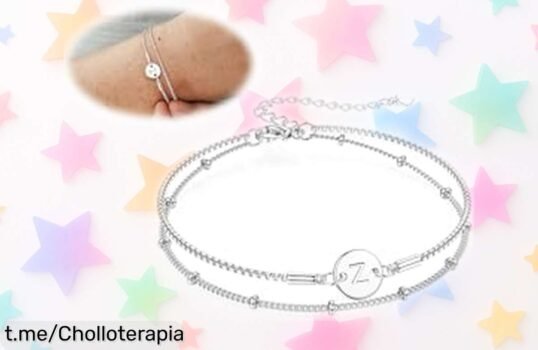 Pulsera ajustable BodyBonita de doble capa con letras personalizables, elegancia al mejor precio y sorpresa que no podrás dejar escapar.