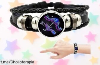 Pulsera de cuerda trenzada Veeteah con constelaciones y signo del zodiaco a precio de ganga, un regalo único que te hará brillar cada día. ¡No esperes más y hazla tuya ahora!