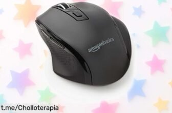 Ratón inalámbrico Amazon Basics súper eficiente y con DPI regulable: disfruta de este chollazo que no puedes dejar escapar para potenciar tu experiencia en el ordenador.