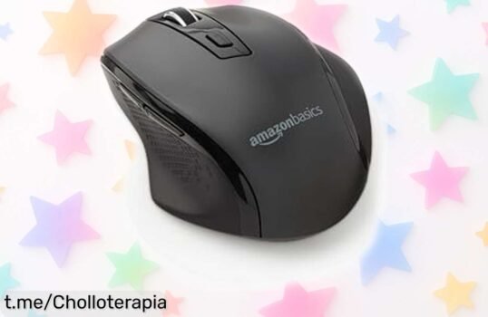 Ratón inalámbrico Amazon Basics súper eficiente y con DPI regulable: disfruta de este chollazo que no puedes dejar escapar para potenciar tu experiencia en el ordenador.
