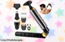 Recortadora de pelo para todo el cuerpo Hatteker a precio de escándalo: ¡detalles perfectos donde más lo necesitas! No dejes pasar esta oferta única que no se repetirá.
