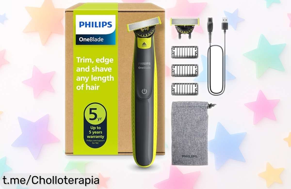 Recortadora y afeitadora eléctrica Philips OneBlade 360 QP2724/31, un chollazo para que lleves siempre el look perfecto sin complicaciones, ¡hazla tuya antes de que desaparezca!
