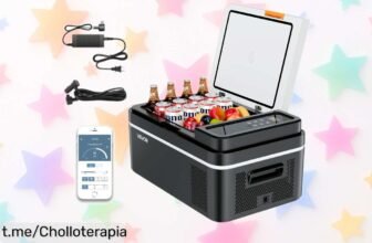 Refrigerador portátil Succubuy para el coche con compresor eléctrico, ¡aprovecha este chollazo y garantiza tus comidas fresquitas en cada viaje!