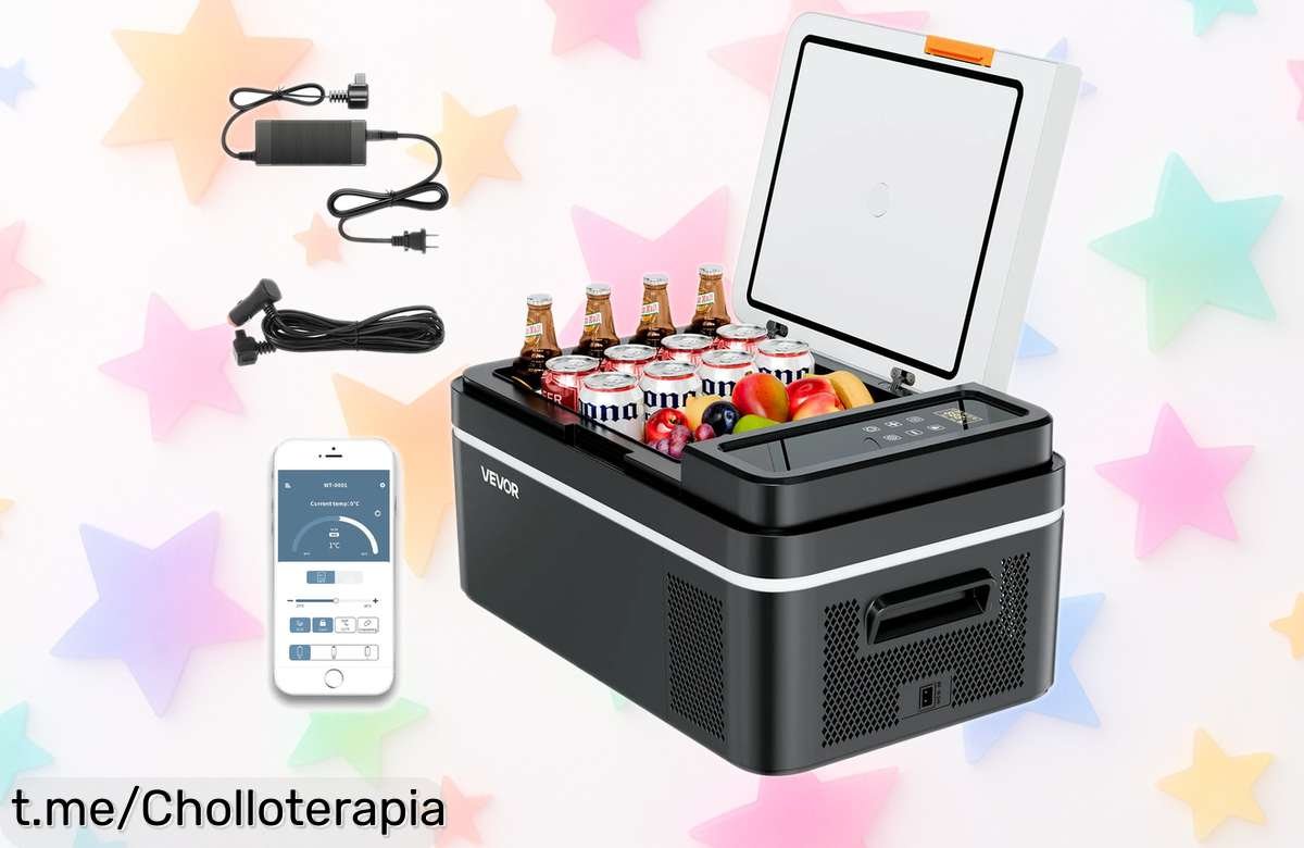 Refrigerador portátil Succubuy para el coche con compresor eléctrico, ¡aprovecha este chollazo y garantiza tus comidas fresquitas en cada viaje!