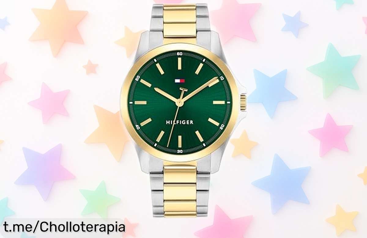Reloj de hombre Tommy Hilfiger con correa bicolor en acero inoxidable a precio que no se cree, ideal para brillar todos los días y ser el centro de las miradas. ¡No te lo pierdas!
