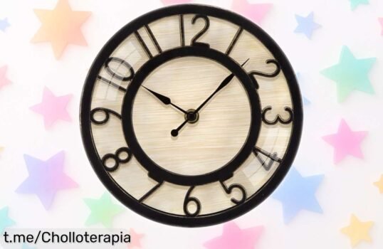 Reloj de pared retro ACCSHINER con termómetro a precio de ganga, dale un toque cálido y único a tu hogar ¡No esperes más para lucirlo!