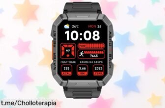 Reloj inteligente OSCAL T1, resistente y con batería de hasta 100 días: ¡ofertón que no podrás dejar escapar! Disfruta sin límites y aprovecha este chollo irresistible.