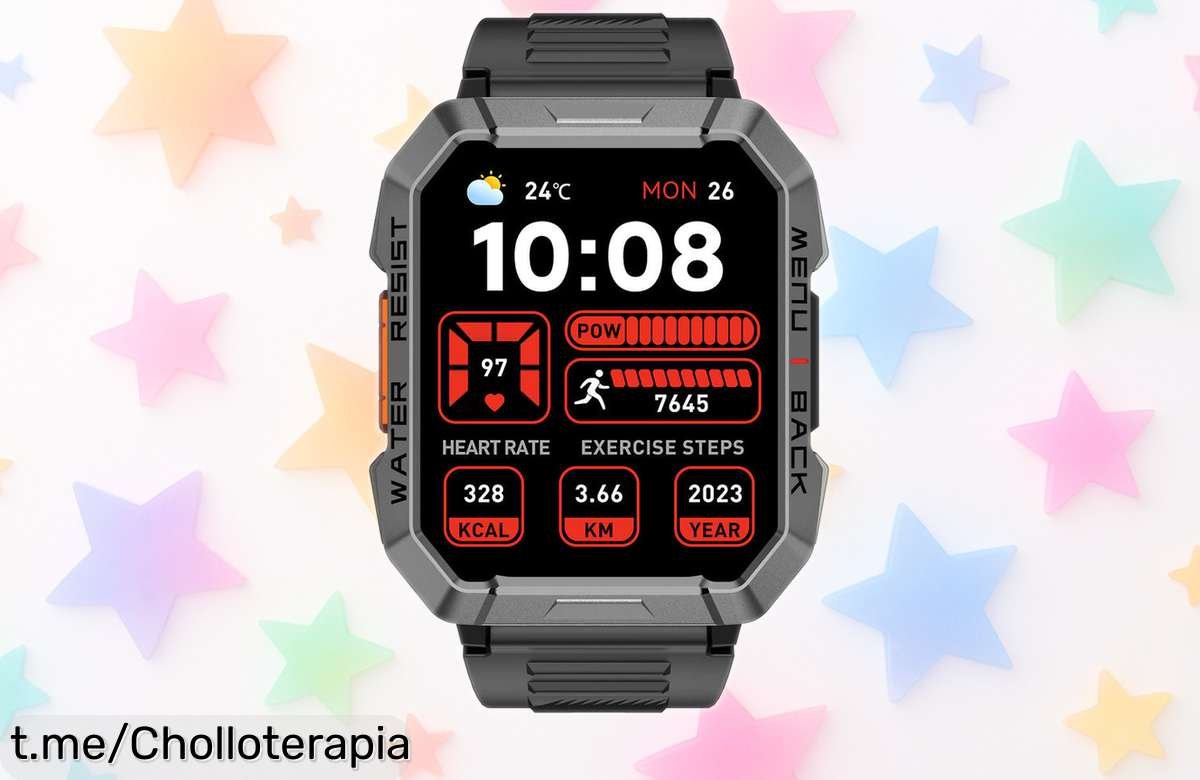 Reloj inteligente OSCAL T1, resistente y con batería de hasta 100 días: ¡ofertón que no podrás dejar escapar! Disfruta sin límites y aprovecha este chollo irresistible.