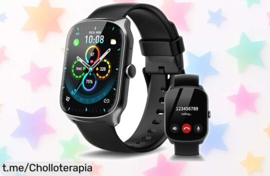 Reloj inteligente STECEi con pantalla curva HD: ¡Llamadas desde la muñeca y 112 modos deportivos a un precio tirado que no puedes dejar escapar!
