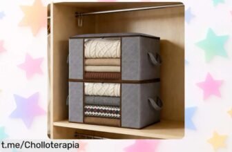 Reorganiza tu armario con 2 bolsas grandes de almacenamiento resistentes y plegables a un precio irrepetible que no querrás dejar escapar. ¡Aprovecha esta oportunidad única!