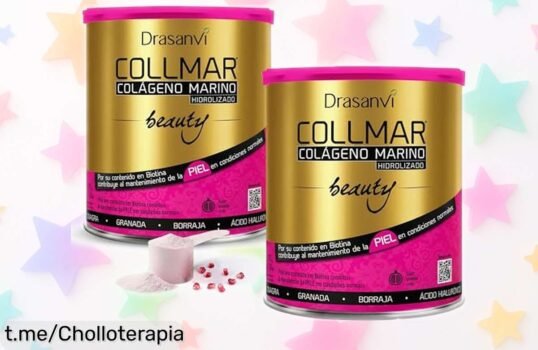 Revitaliza tu piel con el colágeno marino hidrolizado Drasanvi en pack de 2, disfruta su sabor a granada y aprovecha esta oportunidad increíble para lucir más joven.