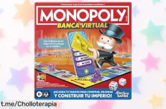 Revoluciona tus tardes de juego con el Monopoly Banca Virtual de Hasbro, un chollo que hará que la diversión y los buenos momentos estén siempre a tu alcance.