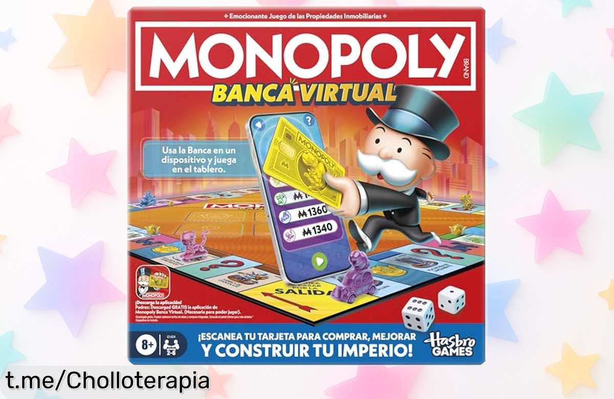 Revoluciona tus tardes de juego con el Monopoly Banca Virtual de Hasbro, un chollo que hará que la diversión y los buenos momentos estén siempre a tu alcance.