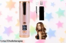 Rizador de pelo automático inalámbrico que carga tu móvil y peina a lo grande, ¡no te pierdas este ofertón con un precio rebajado que te encantará!
