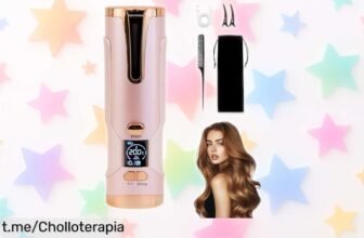 Rizador de pelo automático inalámbrico que carga tu móvil y peina a lo grande, ¡no te pierdas este ofertón con un precio rebajado que te encantará!