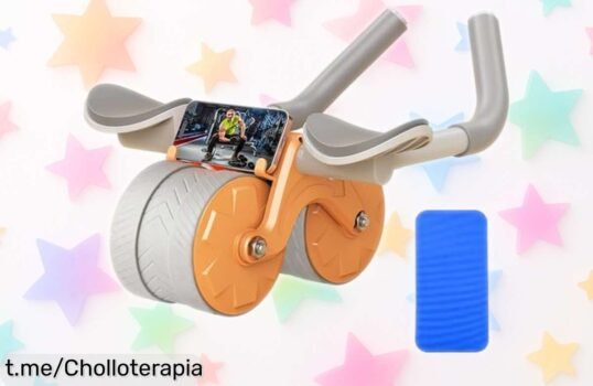 Rueda de abdominales con rodillera y rebote automático, precio loco para entrenar en casa mientras te diviertes y transformas tu cuerpo ¡No pierdas esta oferta única!