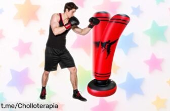 Saco de boxeo inflable Punching Ball para adultos y niños: mejora tu condición física en casa a un precio rebajado que no puedes dejar pasar, ¡hidrata tus ganas de entrenar ahora!