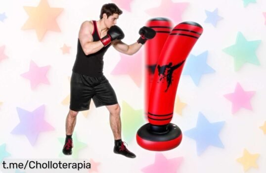 Saco de boxeo inflable Punching Ball para adultos y niños: mejora tu condición física en casa a un precio rebajado que no puedes dejar pasar, ¡hidrata tus ganas de entrenar ahora!