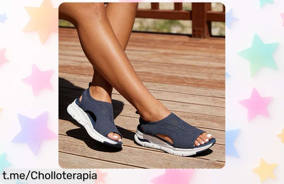 Sandalias deportivas para mujer con soporte de arco a un precio loco, perfectas para caminar y mantener el ritmo. ¡No te quedes sin las tuyas!