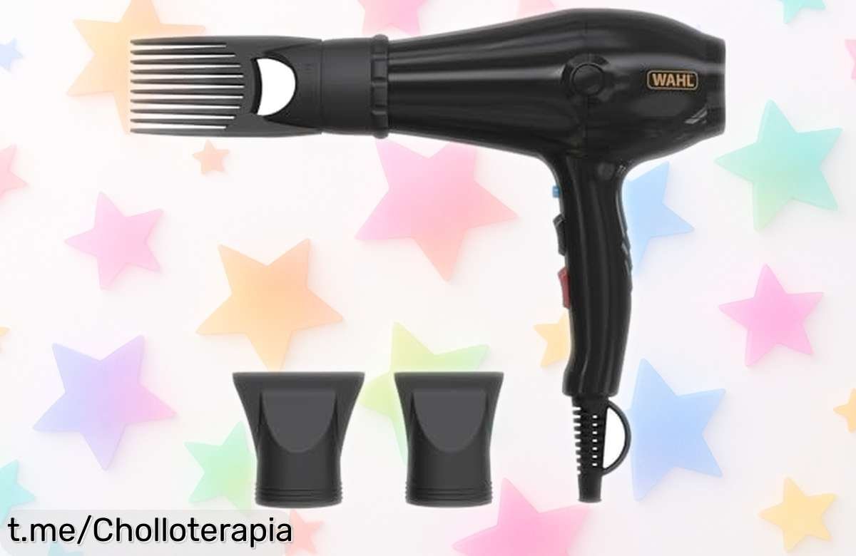Secador Wahl Powerpik 5000: peinados afro espectaculares y secado rapidísimo, ¡aprovecha este precio regalado que no volverás a ver!