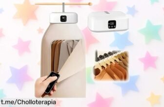 Secadora de ropa portátil Eléctrica 600 W: ¡nunca antes un secado rápido fue tan fácil! Aprovéchate de este chollazo que cuida tus prendas y guarda sin ocupar espacio.