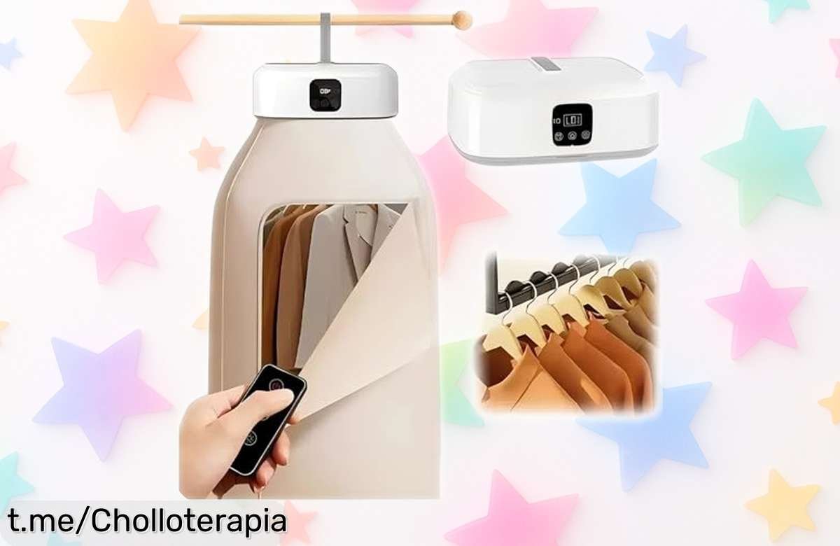 Secadora de ropa portátil Eléctrica 600 W: ¡nunca antes un secado rápido fue tan fácil! Aprovéchate de este chollazo que cuida tus prendas y guarda sin ocupar espacio.