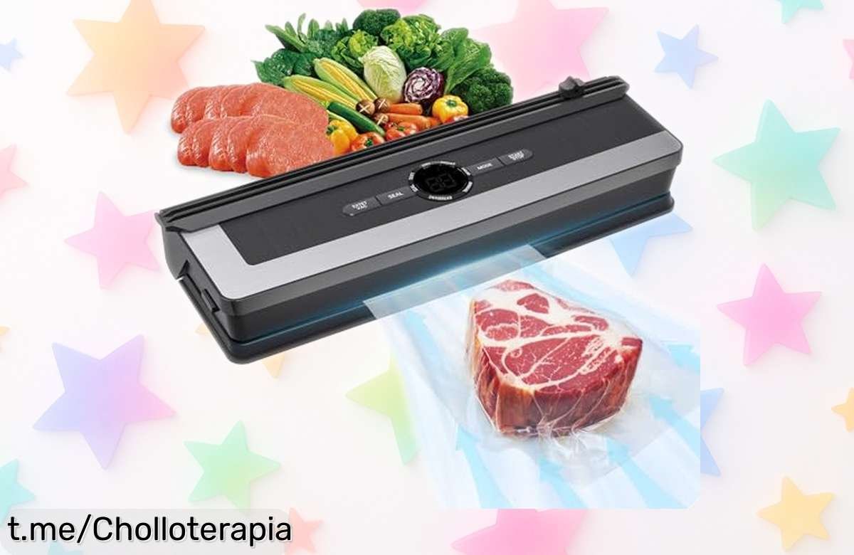Selladora al vacío 5 en 1 con cortador y pantalla digital: ¡ofertón imperdible! Consigue frescura sin límites a un precio loco, que no querrás dejar pasar. ¡Hazla tuya ahora!