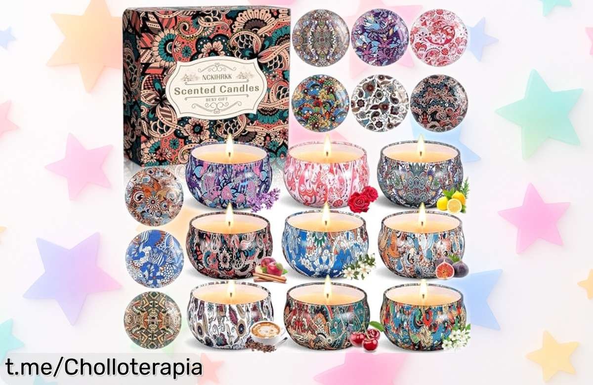 Set de 9 velas aromáticas NCKIHRKK para relajarte y decorar tu hogar a un precio loco, ¡no te pierdas este super chollo que encanta!
