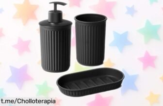 Set de baño de sobremesa TATAY, diseño elegante y calidad española a un precio rebajado que no querrás dejar escapar; ¡haz del tuyo un lugar excepcional ya!