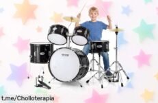 Set de batería para niños VEVOR con 5 piezas, un ofertón increíble que hará vibrar su pasión por la música. ¡No dejes pasar esta oportunidad única y despierta su talento ya!