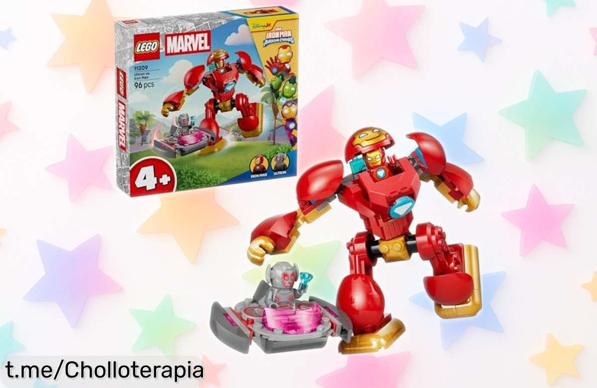 Set de figuras LEGO Marvel con Iron Man y Ultrón a precio regalado, ¡despierta la creatividad de tus peques y crea mil aventuras antes que se acaben!