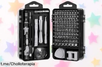 Set de herramientas todo en uno Karawan con 115 piezas a un precio que no encaja: ¡No dejes pasar esta oportunidad para tener tu kit completo siempre listo!