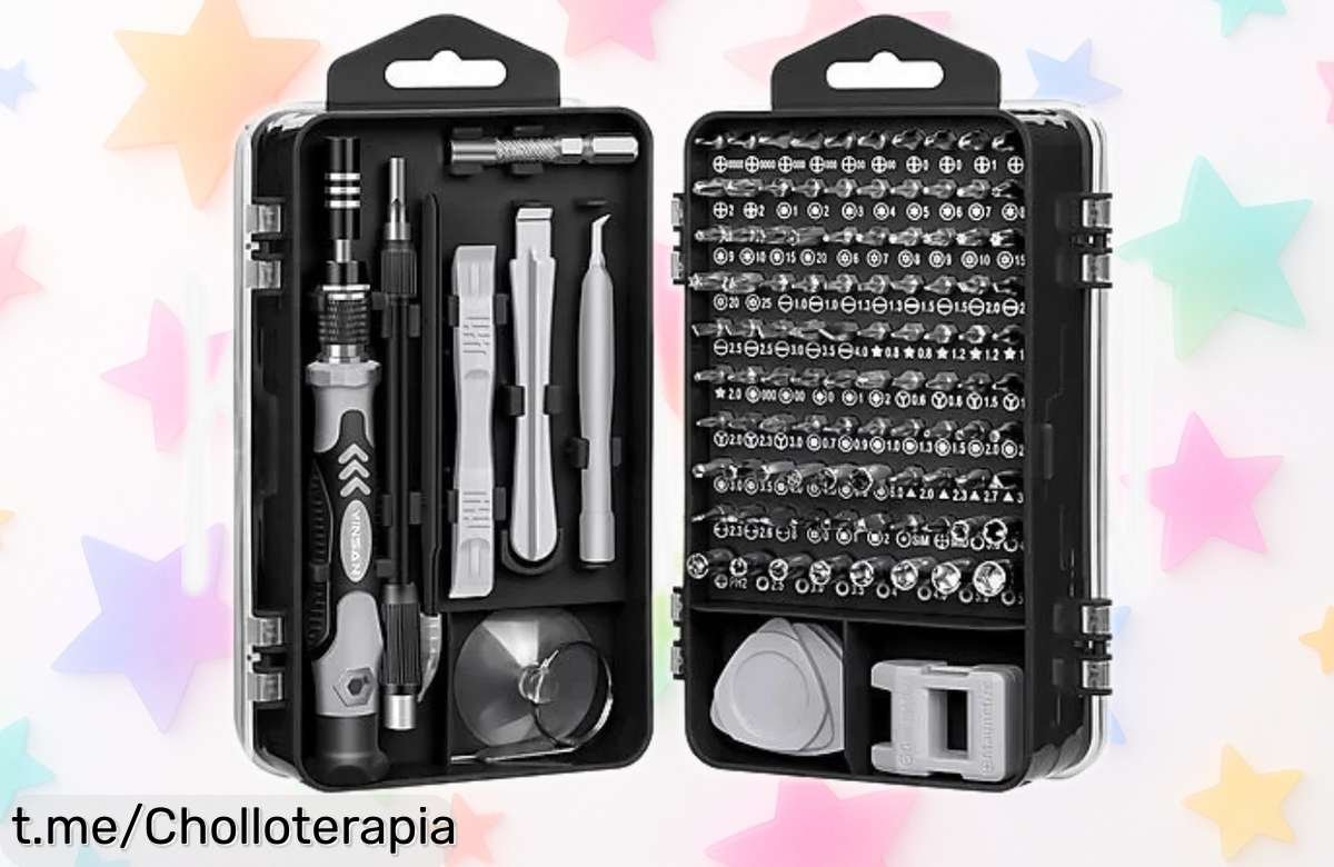 Set de herramientas todo en uno Karawan con 115 piezas a un precio que no encaja: ¡No dejes pasar esta oportunidad para tener tu kit completo siempre listo!