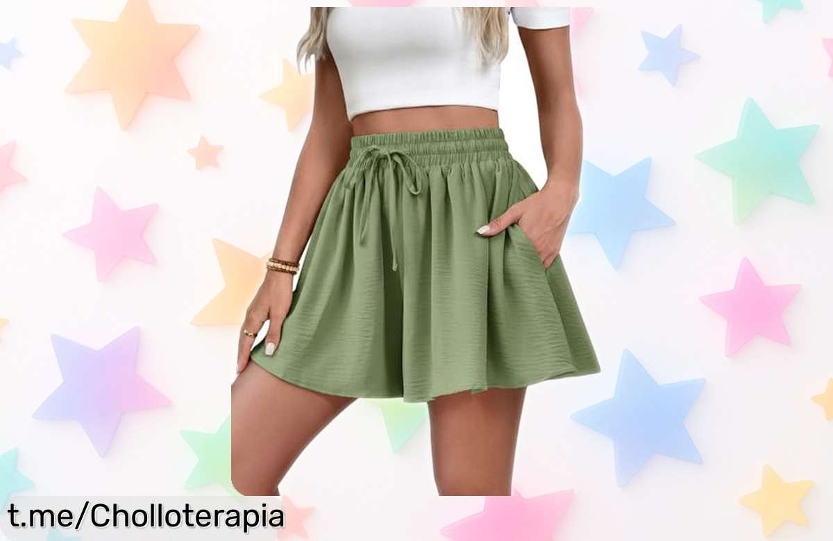 Shorts mujer Fashora que parecen falda: ¡Disfruta de la versatilidad y estilo a un precio regalado! No dejes pasar esta oportunidad limitada.