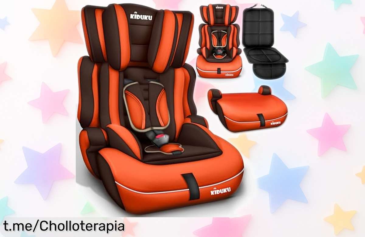 Silla de coche para niños KIDUKU que crece con ellos: ¡ofertón en seguridad y comodidad, nunca visto antes! Asegura sus viajes ahora mismo.