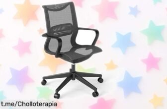 Silla de oficina ergonómica Magic Life con respaldo transpirable y ajuste fácil, ahora a un precio loco que no puedes dejar pasar ¡Trabaja cómodo y feliz!