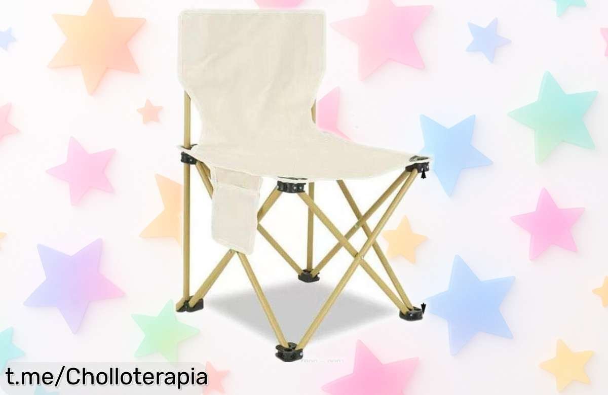 Silla de playa plegable con funda ideal para tus días al sol, un chollo en estructura resistente y lona impermeable que no puedes dejar escapar ¡Hazla tuya ya!